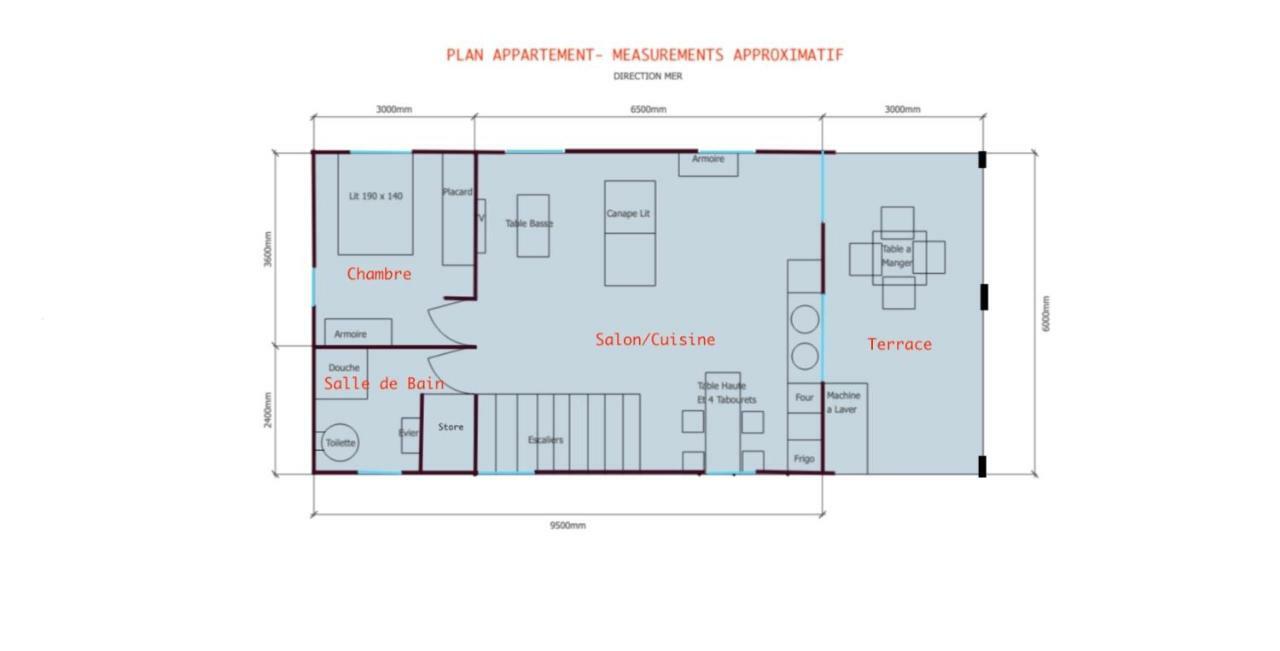 Appartement Bleu Horizon à Saint-Leu Extérieur photo